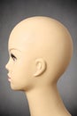 Side view of a female manikin head Royalty Free Stock Photo