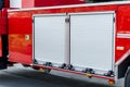 Side view of fire truck Royalty Free Stock Photo