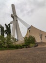 Side view of St Paul's Cathedral Abidjan Ivory Coast Cote d`Ivoire. Royalty Free Stock Photo