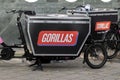 Side View Gorillas Bicycle At Amsterdam The Netherlands 11-10-2022 Royalty Free Stock Photo