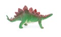 Side view green stegosaurus toy Royalty Free Stock Photo