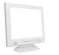 Side view grey computer display
