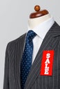 Side view Grey pinstripe suit Sale