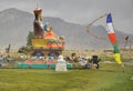 Side view of Guru Padmasambhava statue in Sani village, Padum, Zanskar Valley, Ladakh, INDIA