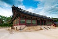 Side view of Hamnyeongjeon Hall in Deoksugung Palace, Seoul, South Korea