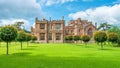 Side view, Hampton Court Castle, Herefordshire, England. Royalty Free Stock Photo