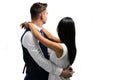 Couple dancing on their wedding day Royalty Free Stock Photo