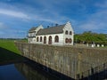 Side View of the Lock house at the Plaquemine Locks in Iberville Parish Royalty Free Stock Photo