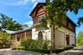 Side view of historic manor house and museum of Henryk Sienkiewicz, polish novelist and journalist, in Oblegorek, Poland