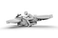 Side view - hover bike concept Royalty Free Stock Photo