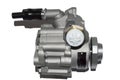 Side view of the hydraulic power steering pump on a white background. Isolate Royalty Free Stock Photo