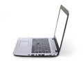 Side view of Laptop computer with blank screen isolated on white background. Clipping Path include in this image Royalty Free Stock Photo