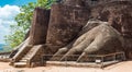 Side View of Lion Stairway at Sigiriya, Sri Lanka