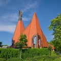 Side view of Lutheran Church of Siofok, Hungary Royalty Free Stock Photo