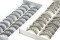 Eyelash extensions photo taken from the side Royalty Free Stock Photo