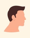 Side view of man face Royalty Free Stock Photo