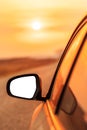 Side view mirror of car mock up Royalty Free Stock Photo