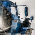 Side-view mirror of a truck. Royalty Free Stock Photo