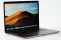 Side view of modern macbook pro