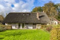Side view of the monumental cottage Elsehof near Linschoten Royalty Free Stock Photo