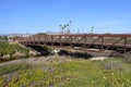 Side view of Morro Bay Dunes walking bridge