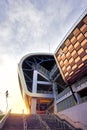 Side view of new Cluj Arena in Cluj-Napoca