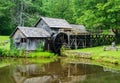 Side View of a New Flume at Mabry Mill, Blue Ridge Parkway, Virginia, USA Royalty Free Stock Photo