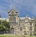 Side view of Notre-Dame. Paris, France Royalty Free Stock Photo