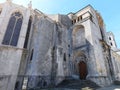 Side view of the Notre Dame Verdun Cathedral in Verdun France