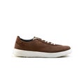 Side view nubuck brown sneaker men catalog isolated Royalty Free Stock Photo