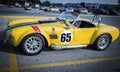 side view of old race sport vintage retro classic car Royalty Free Stock Photo