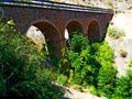 Side view of the old stone bridge Royalty Free Stock Photo