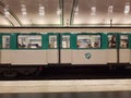 Paris metro side view