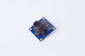 Side view of OV7670 VGA CMOS camera module for microcontroller projects Royalty Free Stock Photo