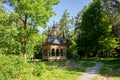 Side View of the Pavilion of Rose Valley Ruusulaaskon Paviljonki in HÃÂ¤meenlinna, Finland