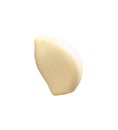 Side view of peeled garlic clove isolated on white background with clipping path Royalty Free Stock Photo