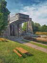 Side View Of Peterborough Lift Lock On The Trent Severn Waterway Royalty Free Stock Photo
