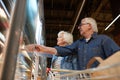 Senior Couple in Grocery Store Royalty Free Stock Photo