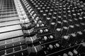 Side View Professional Audio Mixing Console Royalty Free Stock Photo