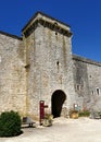 Ramparts and entrance tower of La Cavalerie, former commandery of the Templars