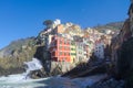 Side view on Riomaggiore Royalty Free Stock Photo