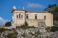 Side view of the Rock Church of the Rosary