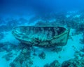 Sunken Rowboat off Bonaire