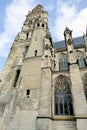 Side view of Saint-Gatien cathedral in Tours Royalty Free Stock Photo