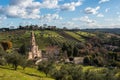 Ostra, Le Marche/Italy - january 04 2018: iconic sanctuary of Madonna della Rosa