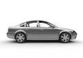 Side view of a sedan car Royalty Free Stock Photo