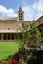 The south facade of the former Saint-Papoul cathedral seen from the cloister