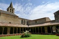 The south facade of the former Saint-Papoul cathedral seen from the cloister