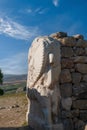 Side view of Sphinx Gate at Hattusa which is an ancient city located near modern Bogazkale in the Corum Province of TurkeyÃ¢â¬â¢s