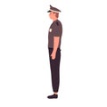 Side view of standing policeman